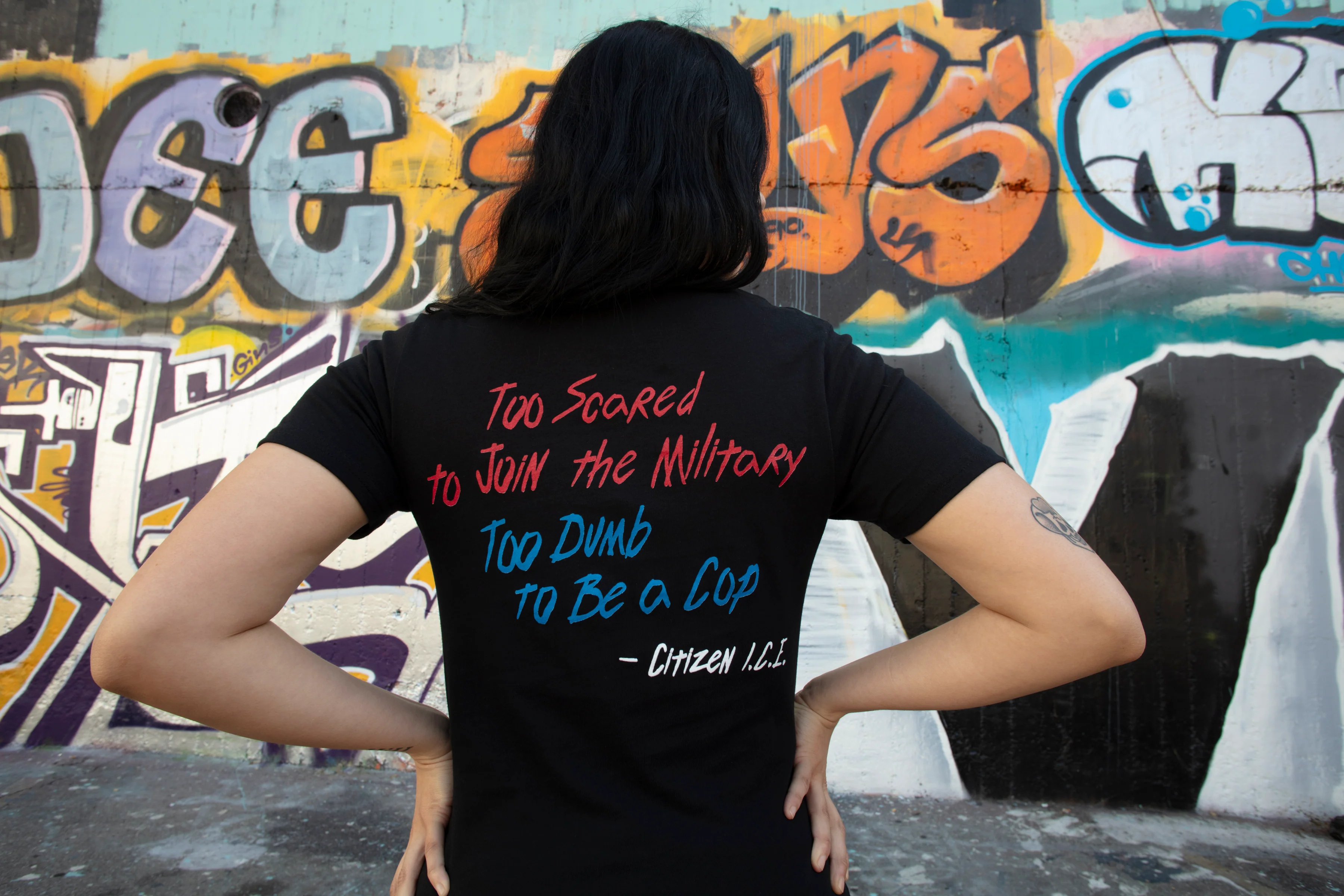 Citizen I.C.E Lyric T-Shirt (Black) - Image 6