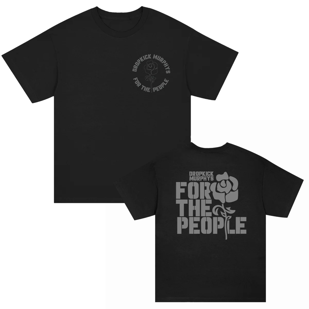 For The People Rose T-Shirt (Black)