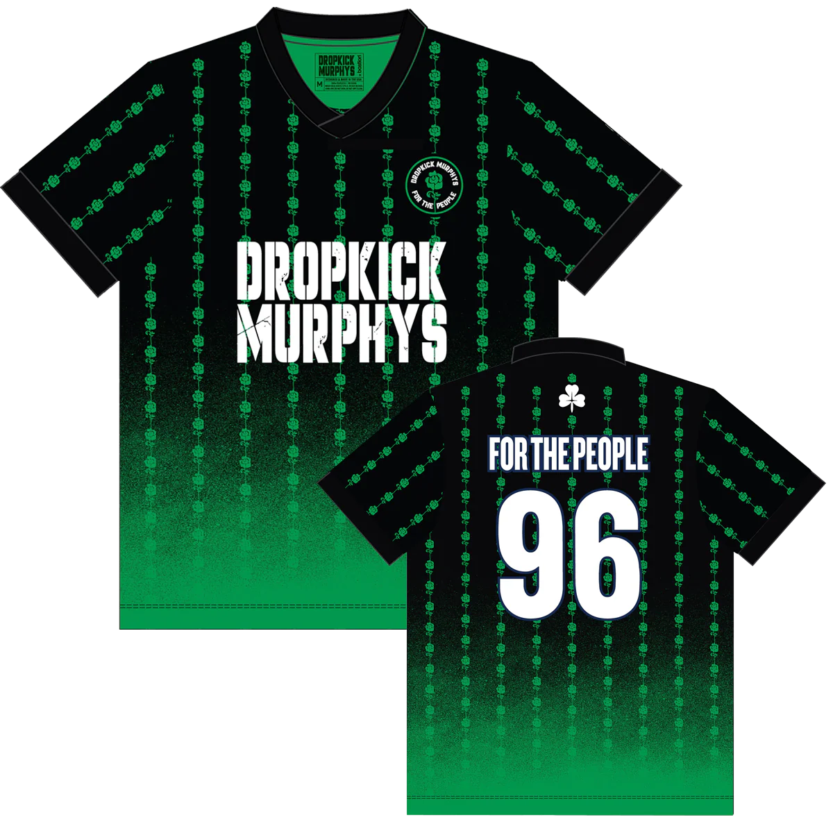 For The People Soccer Jersey (Black/Green)