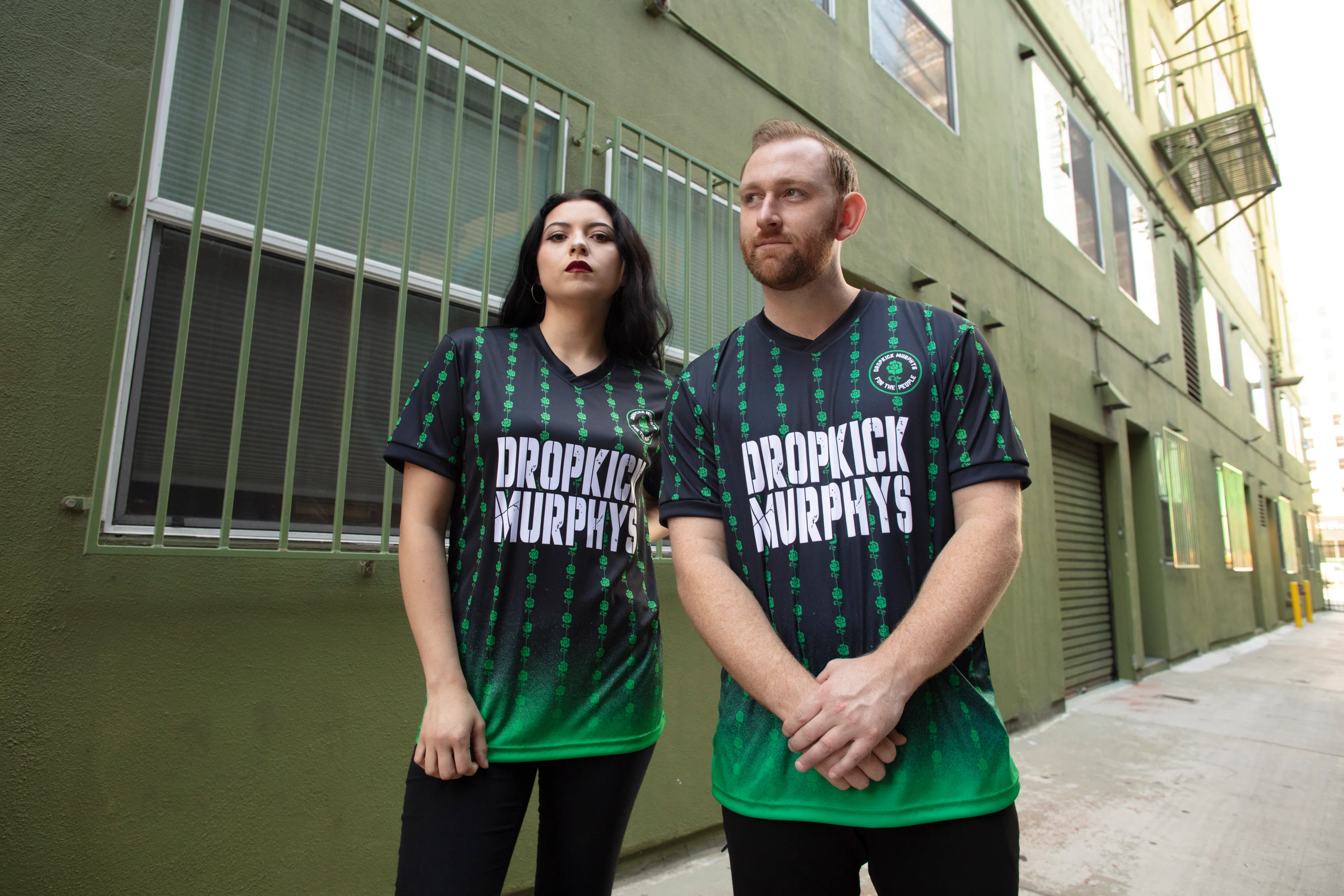 For The People Soccer Jersey (Black/Green) - Image 2