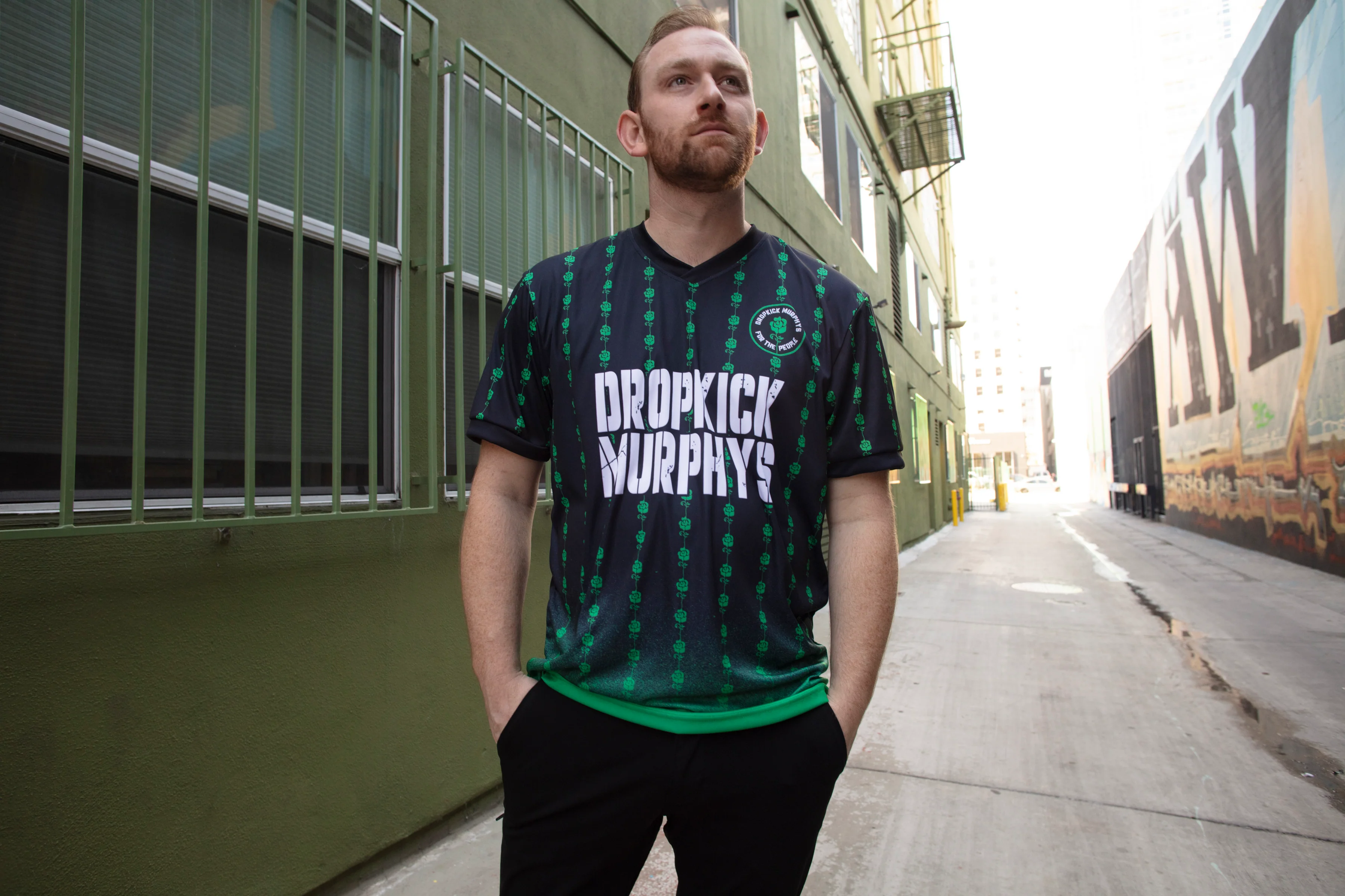 For The People Soccer Jersey (Black/Green) - Image 3