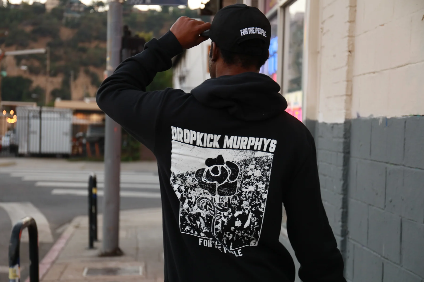 For The People Zip Up Hoodie (Black) - Image 2