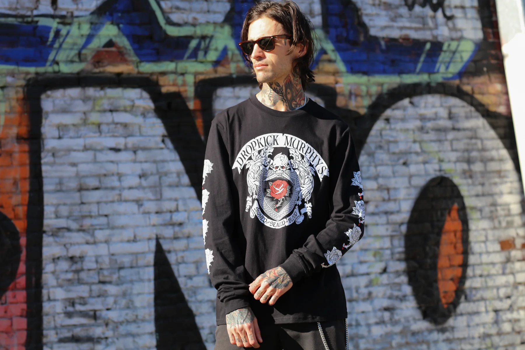 Signed And Sealed In Blood Lyric Long Sleeve (Black) - Image 3