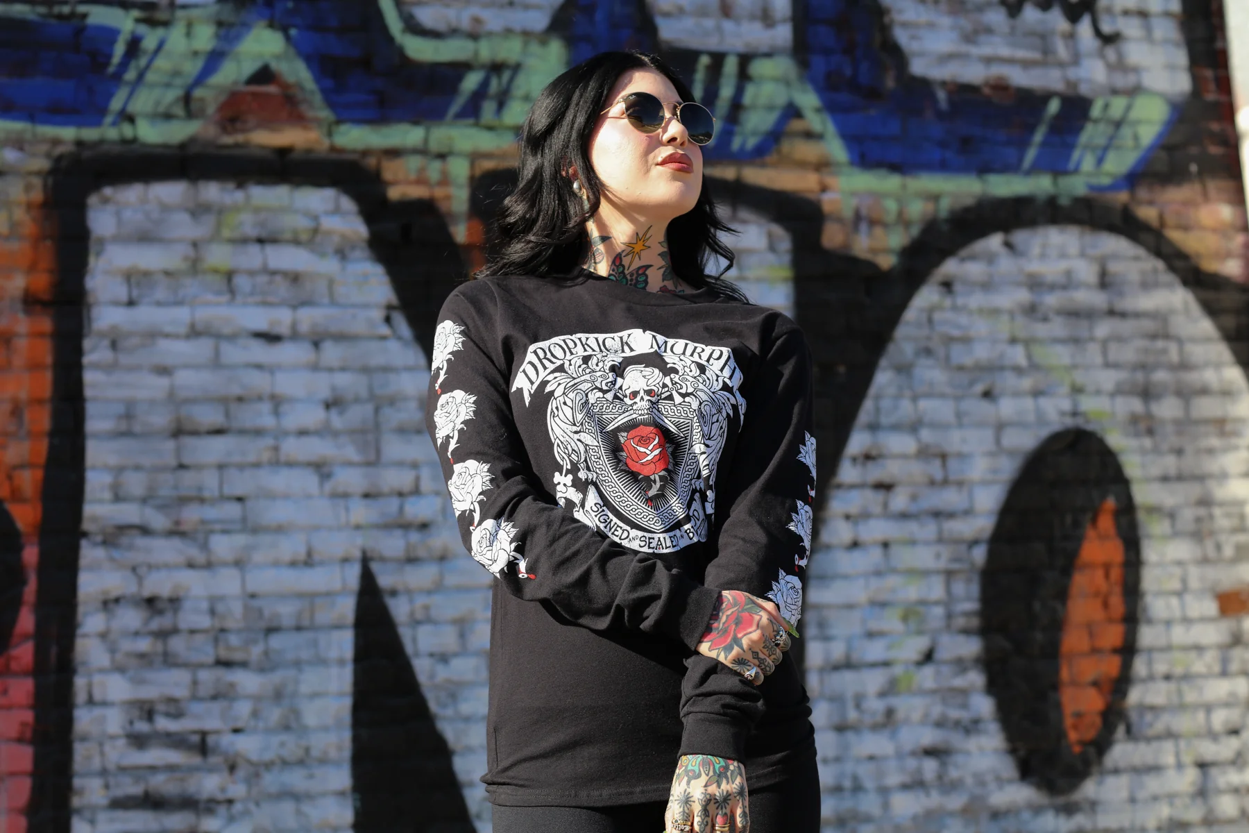 Signed And Sealed In Blood Lyric Long Sleeve (Black) - Image 5