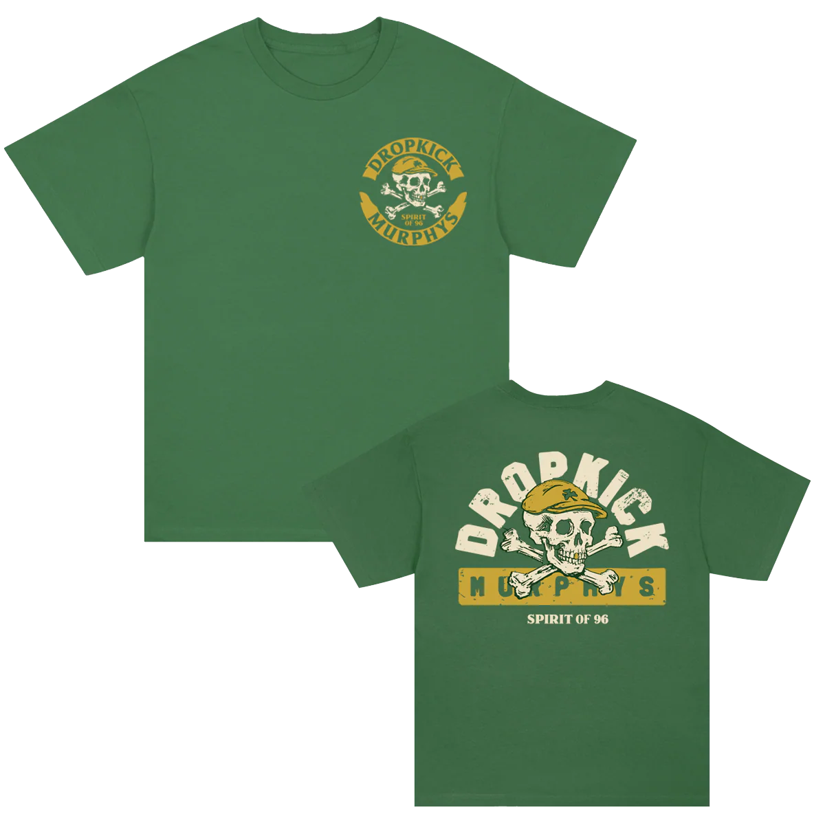 Spirit of 96 Skelly Badge T-Shirt (Forest Green)