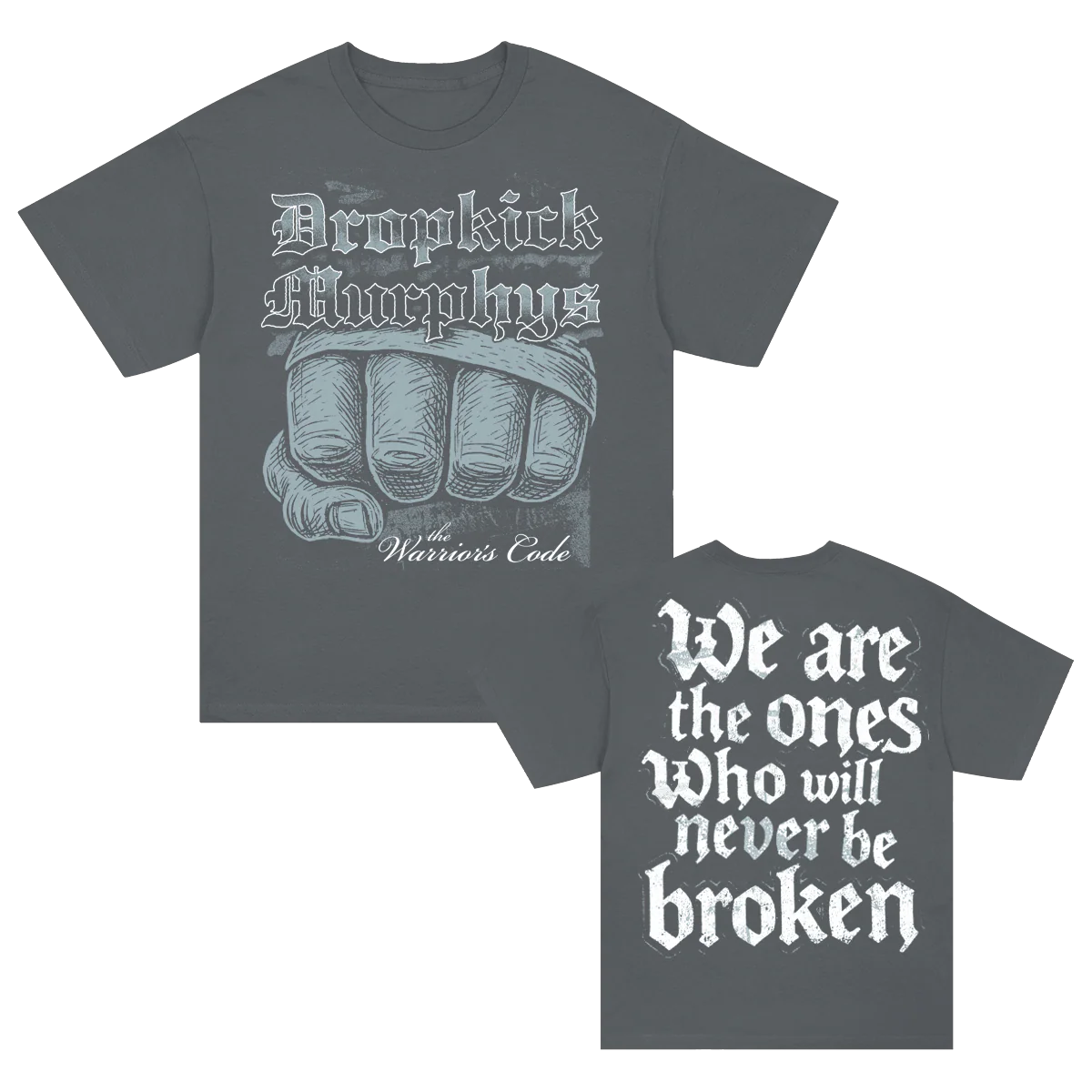 The Warrior's Code Never Be Broken T-Shirt (Charcoal)