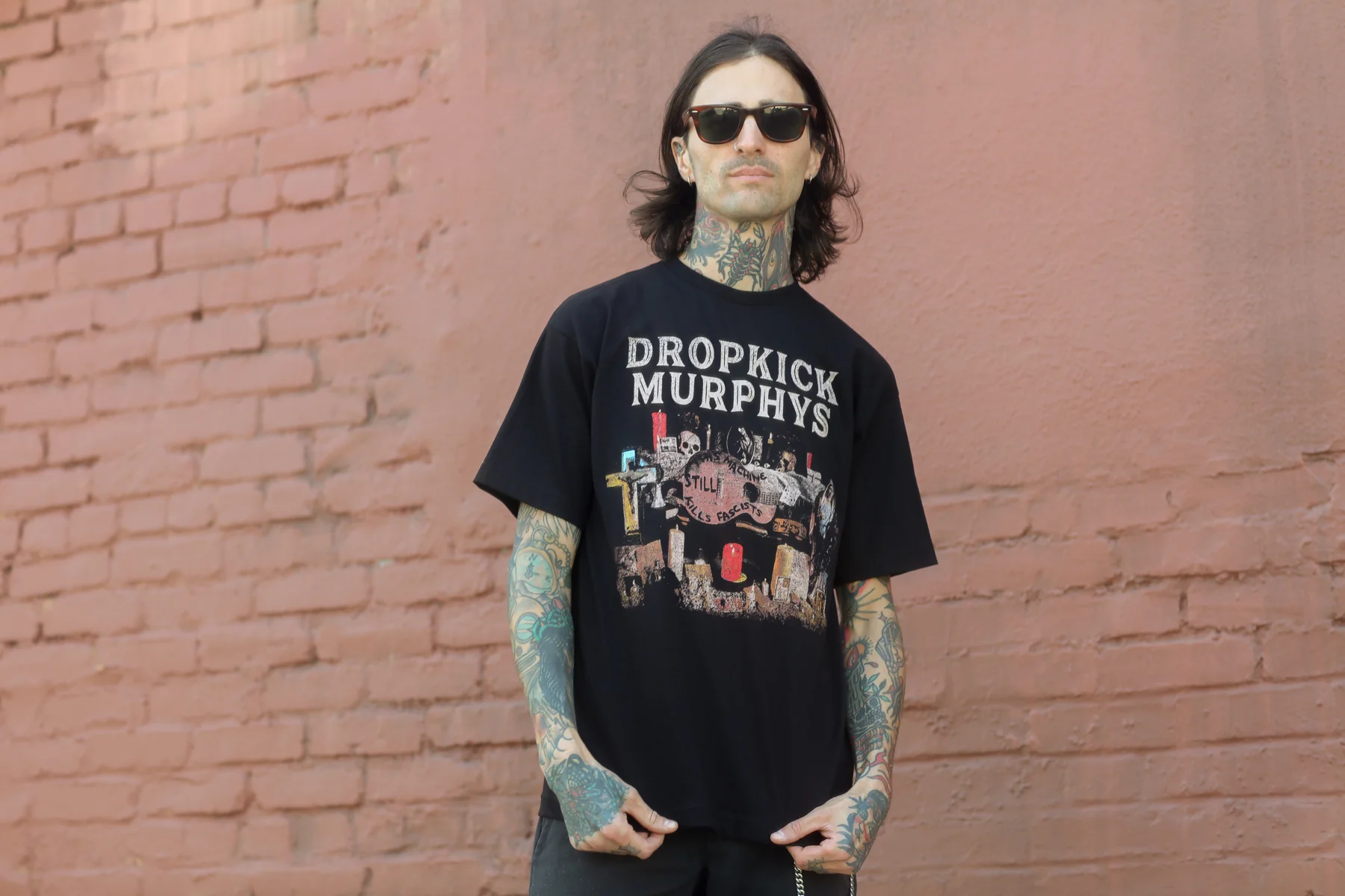 This Machine Still Kills Fascists Cover Redux 2025 T-Shirt (Black) - Image 5