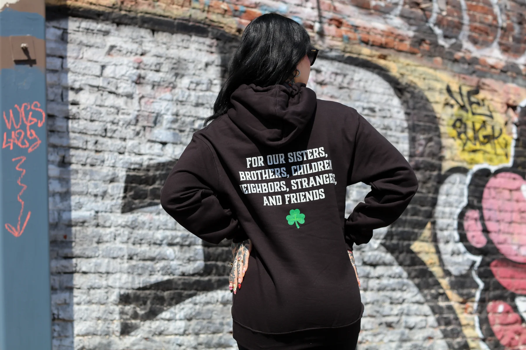 Tiger Lyric Pullover Hoodie (Black) - Image 3