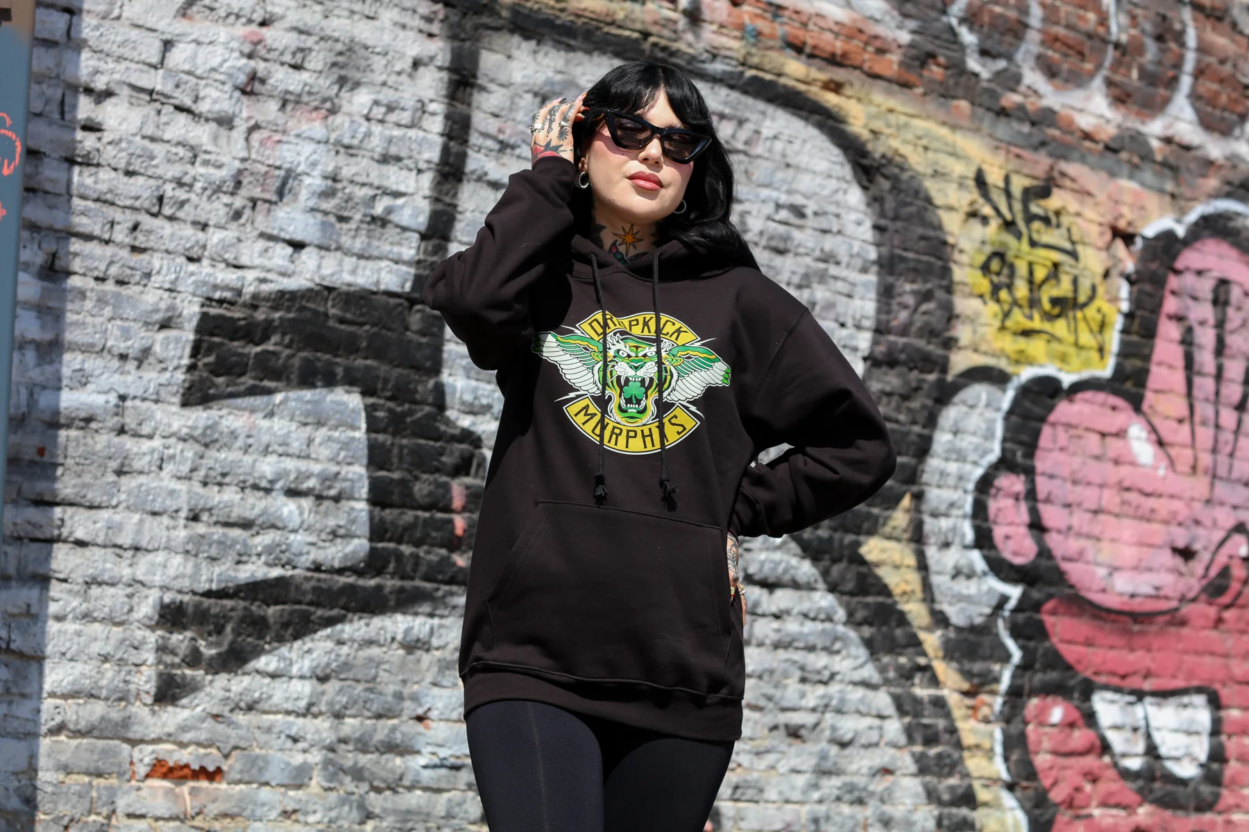 Tiger Lyric Pullover Hoodie (Black) - Image 4