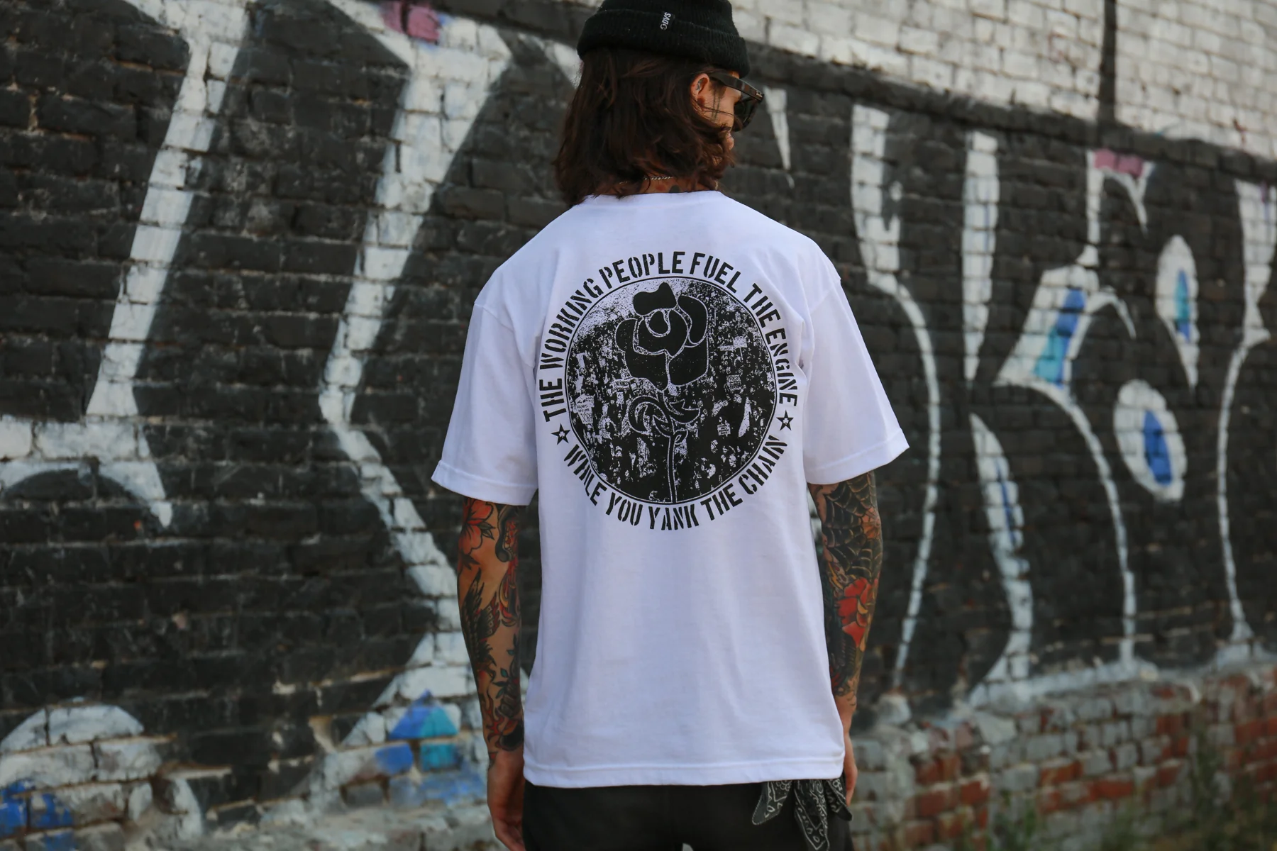 Yank The Chain T-Shirt (White) - Image 7